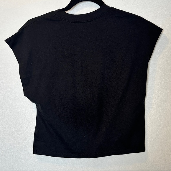 Nwt Imma Gram The Drop Women’s Size Small Black Twist Front Crop Top Streetwear - Picture 2 of 4